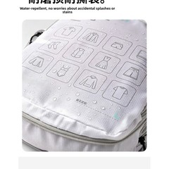 Waterproof Polyester Storage Bag Compressible Design for Packing 35x27cm Gray