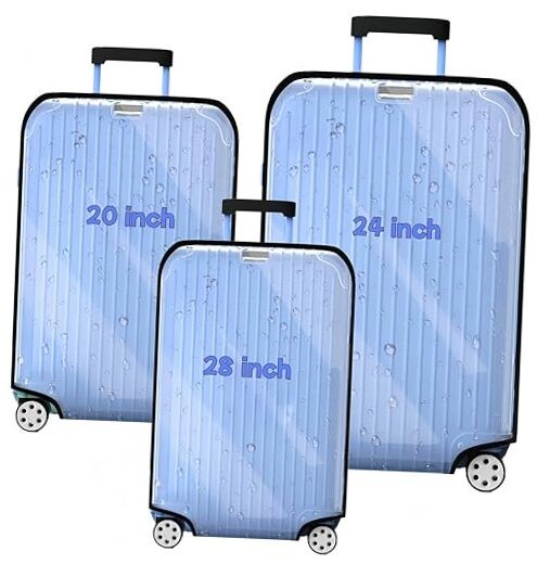 Luggage Cover Clear PVC Suitcase Covers for Luggage Thick Transparent
