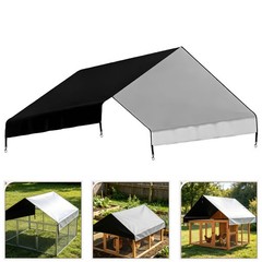 Heavy Duty Oxford Cloth 1 Black Outdoor Chicken Coop Cover Sun and Rain Shield