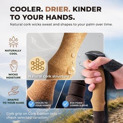 Lightweight Trekking Poles 7075 Aluminum with Cork Grip – Perfect for Travel