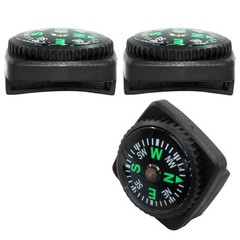 15Pcs Slip-On Watch Band Compass, Mini Watch Strap Compass Tiny Button Compass