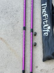 Set of The-Fitlife Antishock duralumin Trekking Poles 90-130CM W/Bag .. 10O