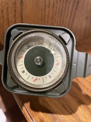 Jeep Launch 2005 Vintage Military Compass Stop Watch Green