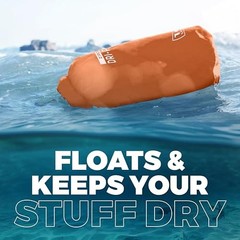 Waterproof Dry Bag – Floating Roll Top Drybag Keeps Dry 10 Liter Tiger Orange