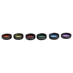 Essential 6pcs Telescope Filters for Astronomical Observation with Storage Box