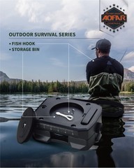 AOFAR Lensatic Military Compass AF-4090 Aluminum Alloy Survival Hiking Camping