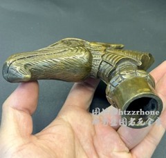 Solid Brass Dragon Head Statue Walking Stick Cane Handle Top Topper Collection