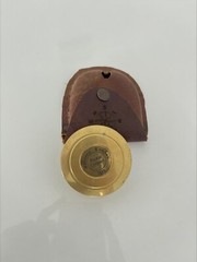 Brass Mini Compass with Inspirational Engravings Compass Lot Collectible Item