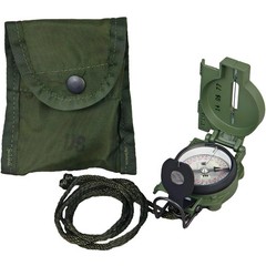 Cammenga Model 3H Tritium Lensatic Compass Olive Drab US Army Issue Pouch..