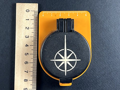 Vintage Soviet AZIMUT Compass USSR 1980s Military Navigation Tool Quality Mark