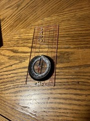 Liquid Filled Compass – Map Compass – Boxed W/Lanyard – Glass + Scale