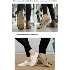 Breathable Water Shoes for Men Women Polyester Upper Removable Drainage Insole