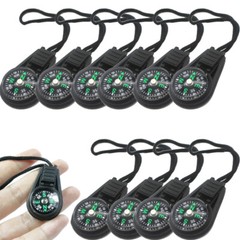 10pcs Mini Survival Compass Outdoor Pocket Navigator Adventure Tools Accessories