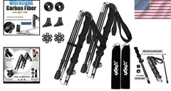 Travel-Friendly Ultralight Hiking Poles with Tungsten Tips – 2-Pack Convenience