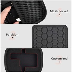 Satellite Communicator Case Compatible with Garmin InReach Black+Black Zipper