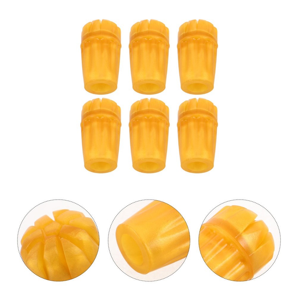 6 Pcs Trekking Pole Replacement Tips Walking Stick Foot Pad Crutch Footing