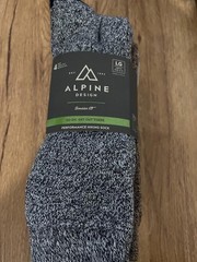 Alpine Design Performance Hiker Crew Socks – 4 Pack Size L