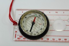 Vintage Baseplate Compass Hiking / Mapping With Lanyard School Projects