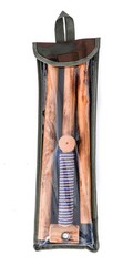 3 Pieces Detachable Hardwood Walking Stick Cross Head with a Compass (Nature …