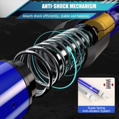 1 Pair Trekking Walking Hiking Sticks Anti-shock Adjustable Alpenstock Poles