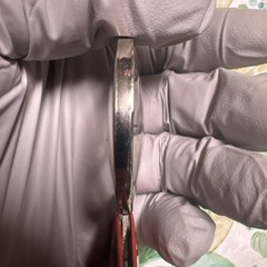 Vintage Japanese Pocket Compass Glass Transparent See Thru Two Sided Japan red
