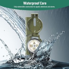 Multifunctional Military Sighting Navigation Compass Impact Resistant