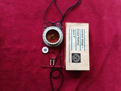 Vintage East Germany Compass Sport 4 Orienteering original case manual