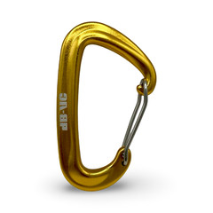 (Pack of 4) Utility Carabiner 12KN – Gold Color – Free US Shipping