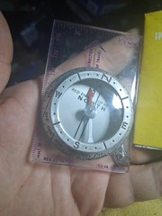 Vintage Liquid Free Dry Silva System Pocket Compass La Porte Indiana +instructio