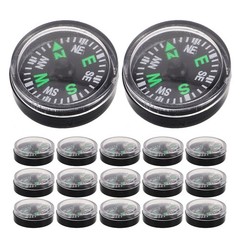 20Pcs Small Reusable Pocket Compass Lightweight Outdoor Hiking Camping Gear