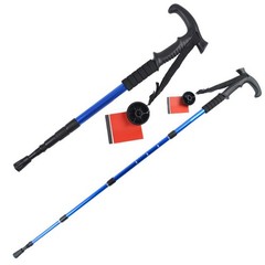 Lightweight Telescopic Crutch for Hikers Shockproof and Foldable Design