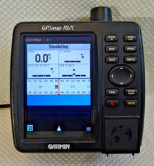 GARMIN GPSMAP 182C MARINE CHART PLOTTER FISHFINDER GPS w PWR MOUNT COVER ANTENNA