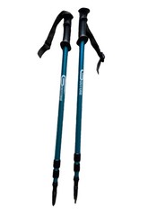Set Of 2 VTG Outone Telescopic Twistlock Trekking Poles Rubber Handle Cyan Blue