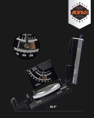 AOFAR AF-4074 Military Compass for Hiking,Lensatic Sighting Waterproof,Durable,I