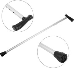 Walking Cane, Folding Cane, Portable Aluminium Alloy Frosted Anti‑Skid Elderl…