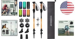 Pro-Grade Trekking Poles – Lightweight, Adjustable 54″ with Accessories Included