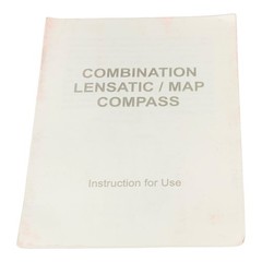 Coghlan’s Combination Lensatic/Map Compass with Case & Owner’s Manual – Taiwan