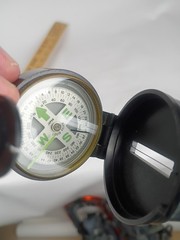 Lensatic Engineer Compass Early 1960s Navigation Tool Liquid Filled Japan