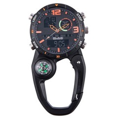 Luminous Climbing Watch with and Carabiner Hook for Outdoor Activities