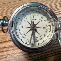 Vtg Japan Compass Magnetized Pointer Navigation Direction Hiking Camp Tool