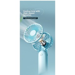 Handheld USB Desk Fan for MINI Compact Lightweight 3 Speed Portable Cooling Fan