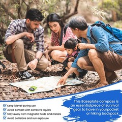 Mini Hiking Survival Compass for Camping Backpacking