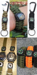 15Pcs Slip-On Wrist Compass Hard Shell Liquid Filled Mini Small Button Compass P