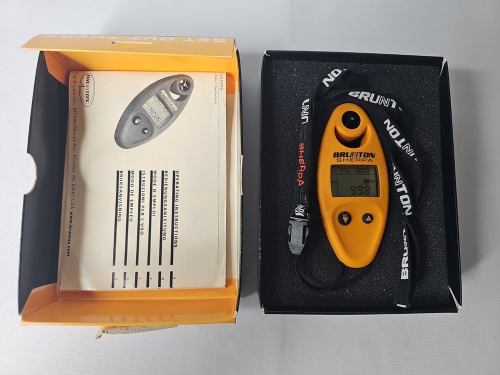 Brunton Sherpa Atmospheric Data Center Altimeter Wind Barometer