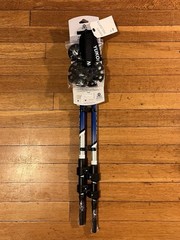 Yukon Charlie’s Pro Trekker Trekking Poles 6000 Series Aluminum 25-53” Blue