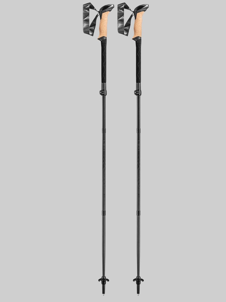 Leki Trekking Pole – Black Series FX Carbon 110-130cm – Black/Clear/Naturalcar