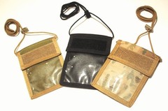 V1 ID CARD DISPLAY / ACCREDITATION & DOCUMENT NECK WALLET CORDURA MULTICAM