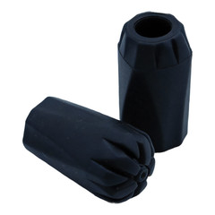 10pcs Hiking Pole Tip Protectors Rubber for Trekking Poles 11mm ID Black