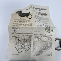 Vintage W.F.S Engineers’ Lensatic Compass For Scouts Plastic Case