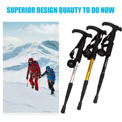 Trekking Stick Walking Hiking Poles Adjustable Folding Anti-Shock Sticks